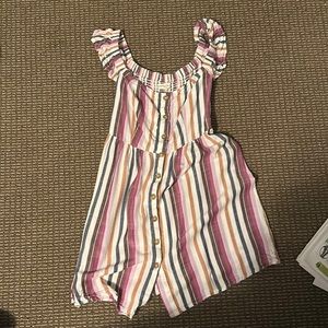 Multi colored striped dress from abercrombie. Dress is not damaged but is worn.